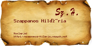 Szappanos Hilária névjegykártya